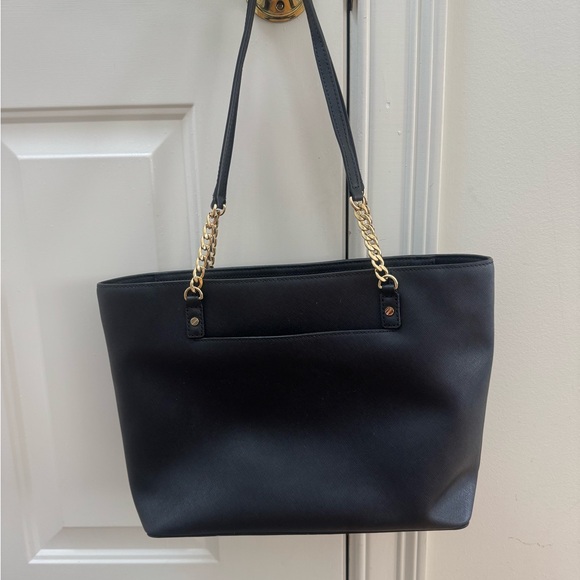 Michael Kors Black and Gold Structured Tote - Picture 2 of 6